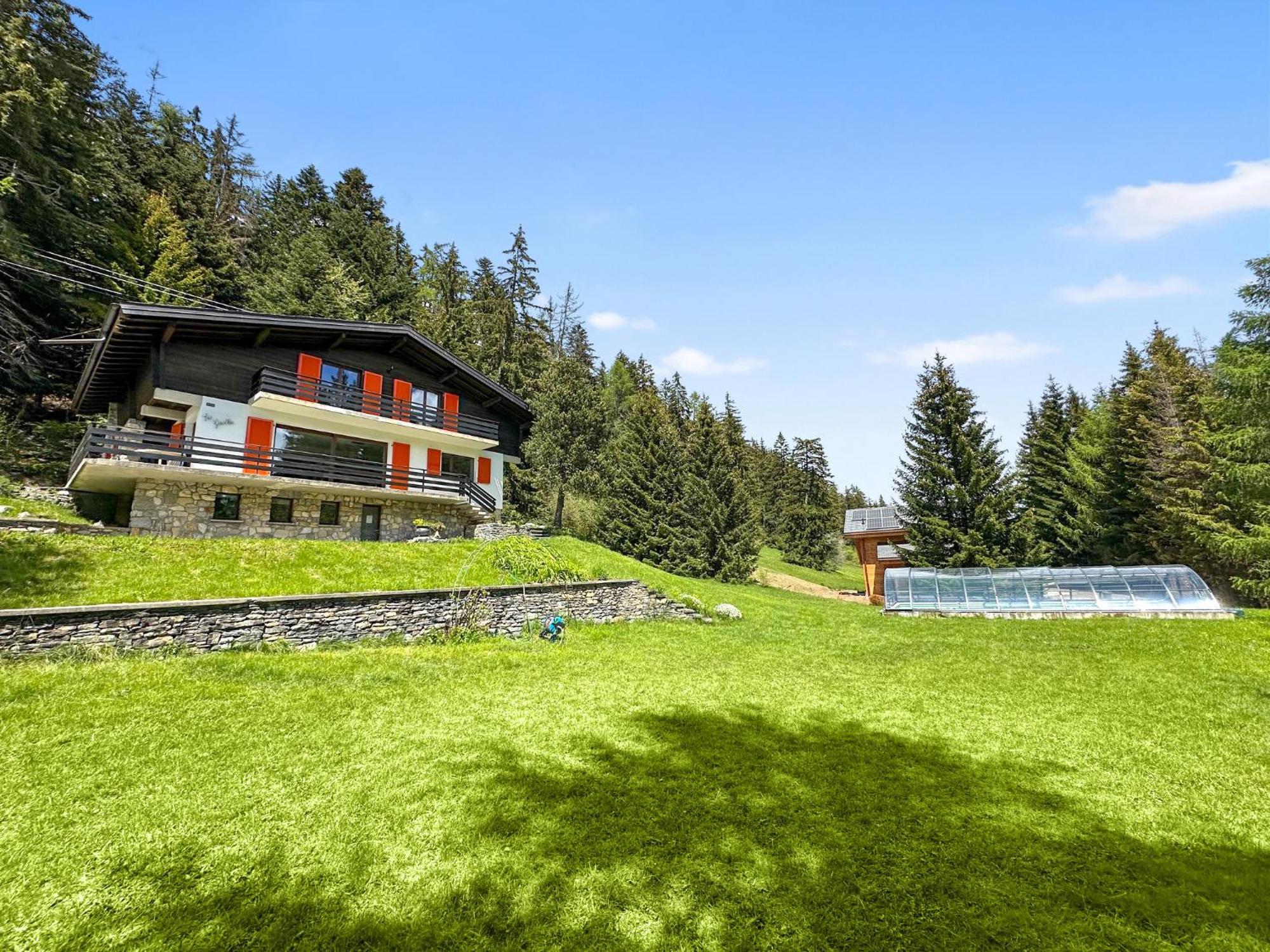 Chalet Familial Les Girolles Aux Portes D'Anzere Arbaz Exteriér fotografie